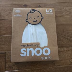 NIB Snoo Sleep Sack Organic Cotton Beige Cream Neutral Unisex L 4-6 Month